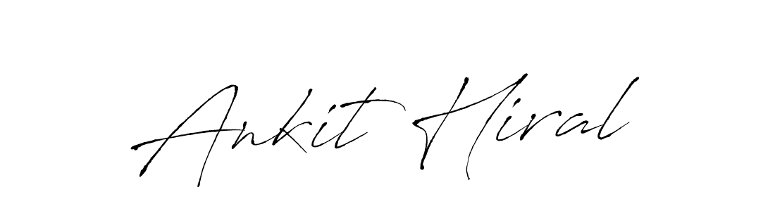 Design your own signature with our free online signature maker. With this signature software, you can create a handwritten (Antro_Vectra) signature for name Ankit Hiral. Ankit Hiral signature style 6 images and pictures png