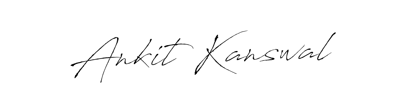 The best way (Antro_Vectra) to make a short signature is to pick only two or three words in your name. The name Ankit Kanswal include a total of six letters. For converting this name. Ankit Kanswal signature style 6 images and pictures png