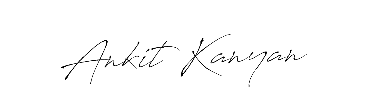 Ankit Kanyan stylish signature style. Best Handwritten Sign (Antro_Vectra) for my name. Handwritten Signature Collection Ideas for my name Ankit Kanyan. Ankit Kanyan signature style 6 images and pictures png