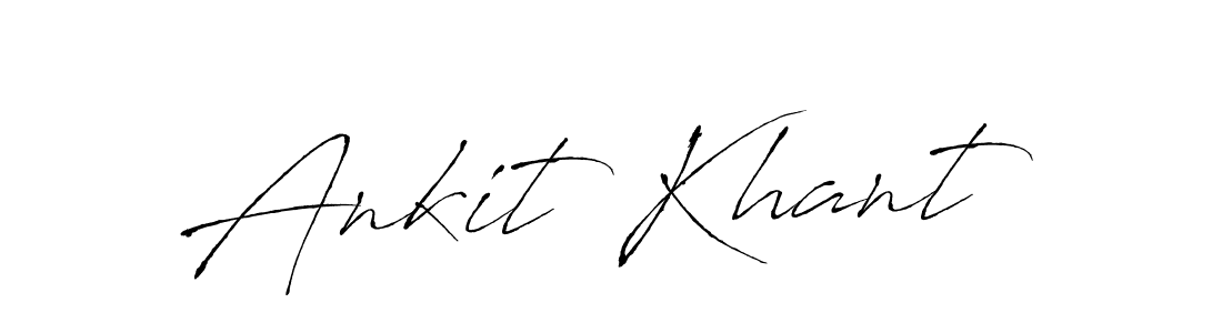 How to make Ankit Khant name signature. Use Antro_Vectra style for creating short signs online. This is the latest handwritten sign. Ankit Khant signature style 6 images and pictures png