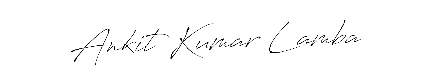 How to make Ankit Kumar Lamba name signature. Use Antro_Vectra style for creating short signs online. This is the latest handwritten sign. Ankit Kumar Lamba signature style 6 images and pictures png