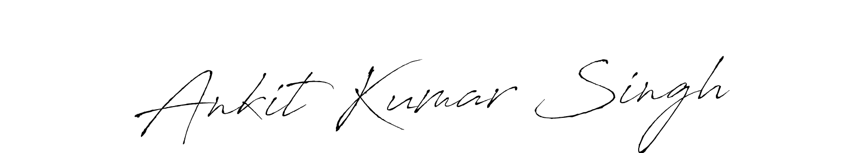 How to make Ankit Kumar Singh name signature. Use Antro_Vectra style for creating short signs online. This is the latest handwritten sign. Ankit Kumar Singh signature style 6 images and pictures png