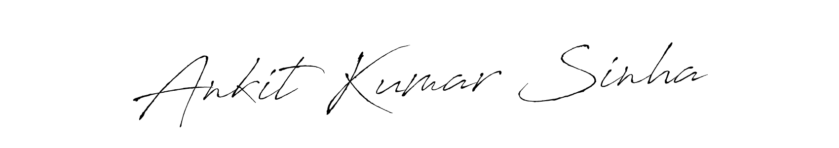 Ankit Kumar Sinha stylish signature style. Best Handwritten Sign (Antro_Vectra) for my name. Handwritten Signature Collection Ideas for my name Ankit Kumar Sinha. Ankit Kumar Sinha signature style 6 images and pictures png