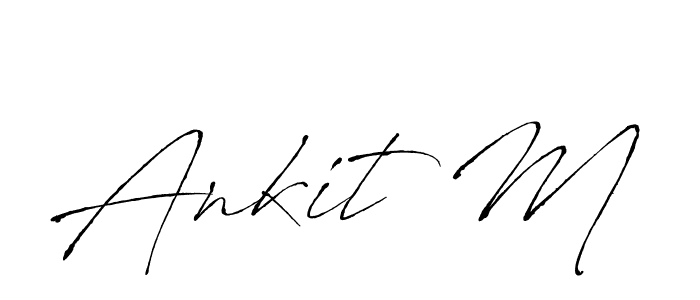 How to Draw Ankit M signature style? Antro_Vectra is a latest design signature styles for name Ankit M. Ankit M signature style 6 images and pictures png