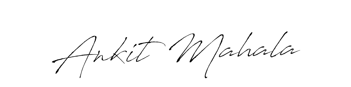 The best way (Antro_Vectra) to make a short signature is to pick only two or three words in your name. The name Ankit Mahala include a total of six letters. For converting this name. Ankit Mahala signature style 6 images and pictures png