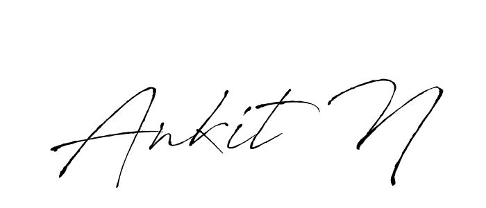 Here are the top 10 professional signature styles for the name Ankit N. These are the best autograph styles you can use for your name. Ankit N signature style 6 images and pictures png