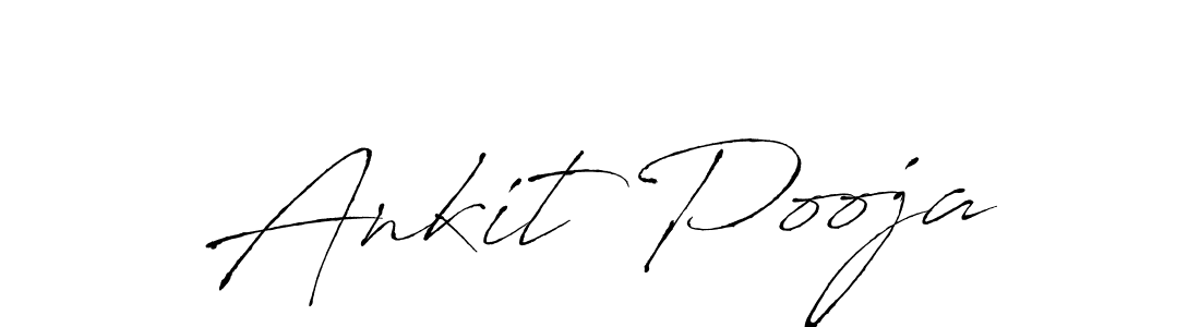 Also we have Ankit Pooja name is the best signature style. Create professional handwritten signature collection using Antro_Vectra autograph style. Ankit Pooja signature style 6 images and pictures png