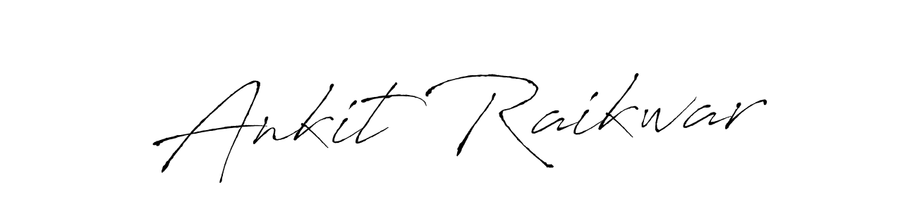 Create a beautiful signature design for name Ankit Raikwar. With this signature (Antro_Vectra) fonts, you can make a handwritten signature for free. Ankit Raikwar signature style 6 images and pictures png