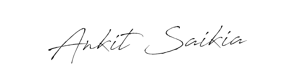 Make a beautiful signature design for name Ankit Saikia. With this signature (Antro_Vectra) style, you can create a handwritten signature for free. Ankit Saikia signature style 6 images and pictures png
