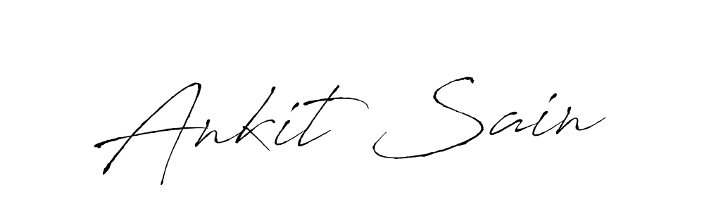 Make a beautiful signature design for name Ankit Sain. With this signature (Antro_Vectra) style, you can create a handwritten signature for free. Ankit Sain signature style 6 images and pictures png