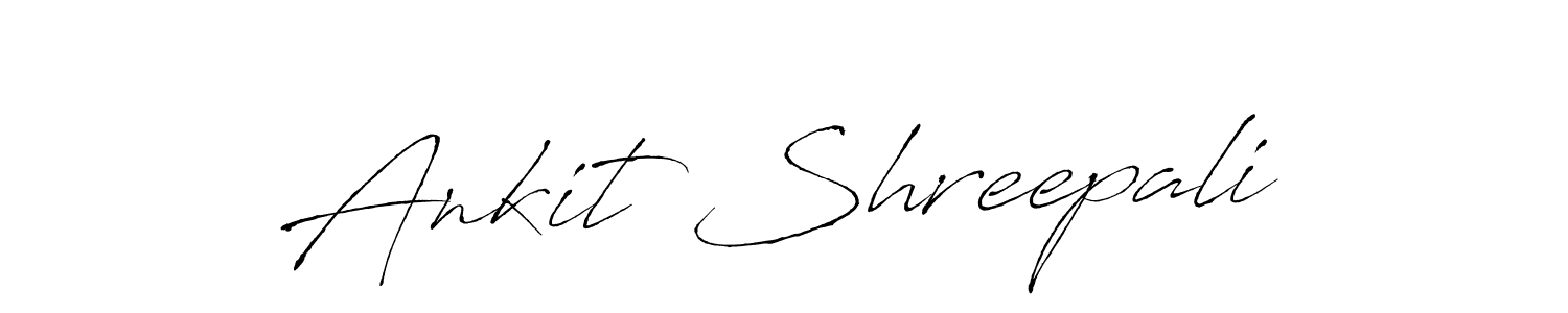 Ankit Shreepali stylish signature style. Best Handwritten Sign (Antro_Vectra) for my name. Handwritten Signature Collection Ideas for my name Ankit Shreepali. Ankit Shreepali signature style 6 images and pictures png