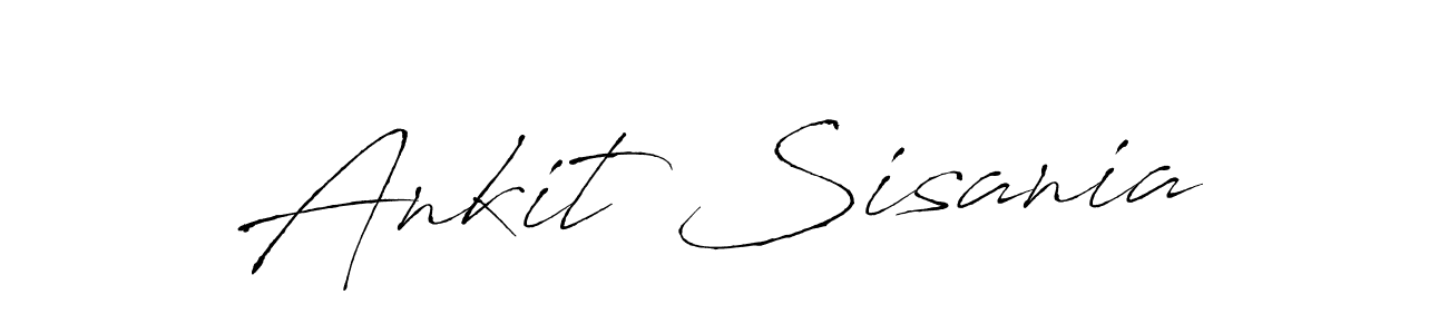 How to make Ankit Sisania signature? Antro_Vectra is a professional autograph style. Create handwritten signature for Ankit Sisania name. Ankit Sisania signature style 6 images and pictures png