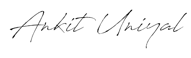 Use a signature maker to create a handwritten signature online. With this signature software, you can design (Antro_Vectra) your own signature for name Ankit Uniyal. Ankit Uniyal signature style 6 images and pictures png