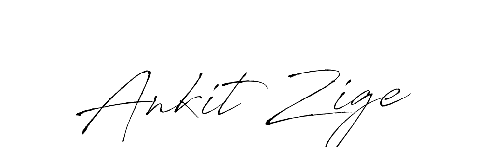 Also You can easily find your signature by using the search form. We will create Ankit Zige name handwritten signature images for you free of cost using Antro_Vectra sign style. Ankit Zige signature style 6 images and pictures png