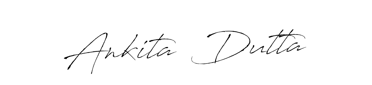 How to make Ankita  Dutta name signature. Use Antro_Vectra style for creating short signs online. This is the latest handwritten sign. Ankita  Dutta signature style 6 images and pictures png