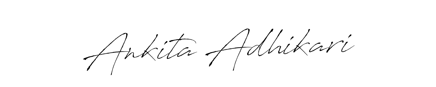 Design your own signature with our free online signature maker. With this signature software, you can create a handwritten (Antro_Vectra) signature for name Ankita Adhikari. Ankita Adhikari signature style 6 images and pictures png