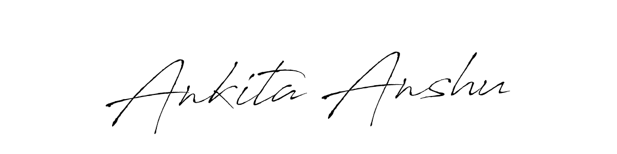 Use a signature maker to create a handwritten signature online. With this signature software, you can design (Antro_Vectra) your own signature for name Ankita Anshu. Ankita Anshu signature style 6 images and pictures png