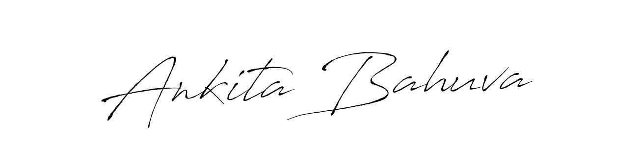 Make a beautiful signature design for name Ankita Bahuva. Use this online signature maker to create a handwritten signature for free. Ankita Bahuva signature style 6 images and pictures png