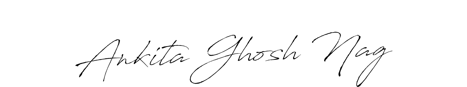 This is the best signature style for the Ankita Ghosh Nag name. Also you like these signature font (Antro_Vectra). Mix name signature. Ankita Ghosh Nag signature style 6 images and pictures png