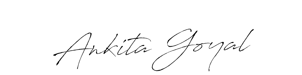 Ankita Goyal stylish signature style. Best Handwritten Sign (Antro_Vectra) for my name. Handwritten Signature Collection Ideas for my name Ankita Goyal. Ankita Goyal signature style 6 images and pictures png