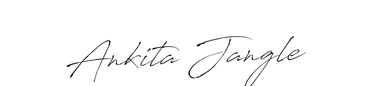 How to make Ankita Jangle name signature. Use Antro_Vectra style for creating short signs online. This is the latest handwritten sign. Ankita Jangle signature style 6 images and pictures png