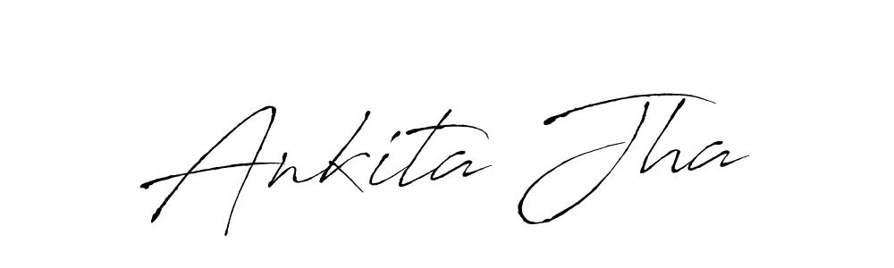 Ankita Jha stylish signature style. Best Handwritten Sign (Antro_Vectra) for my name. Handwritten Signature Collection Ideas for my name Ankita Jha. Ankita Jha signature style 6 images and pictures png
