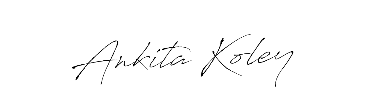Ankita Koley stylish signature style. Best Handwritten Sign (Antro_Vectra) for my name. Handwritten Signature Collection Ideas for my name Ankita Koley. Ankita Koley signature style 6 images and pictures png