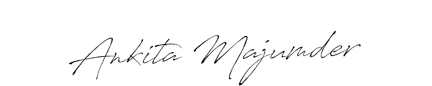How to make Ankita Majumder name signature. Use Antro_Vectra style for creating short signs online. This is the latest handwritten sign. Ankita Majumder signature style 6 images and pictures png