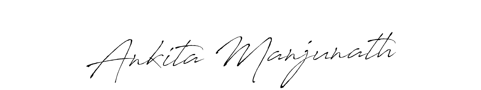 Make a beautiful signature design for name Ankita Manjunath. With this signature (Antro_Vectra) style, you can create a handwritten signature for free. Ankita Manjunath signature style 6 images and pictures png