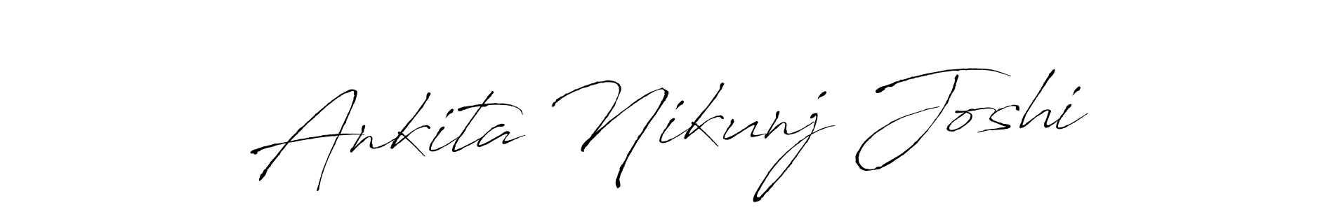 The best way (Antro_Vectra) to make a short signature is to pick only two or three words in your name. The name Ankita Nikunj Joshi include a total of six letters. For converting this name. Ankita Nikunj Joshi signature style 6 images and pictures png