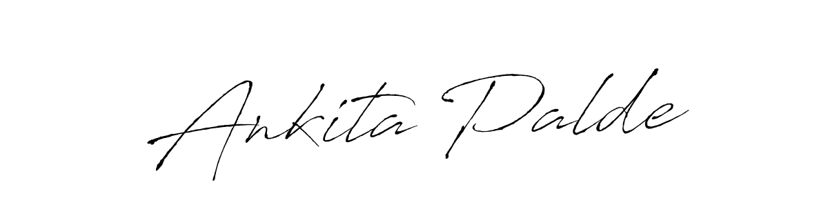 Make a beautiful signature design for name Ankita Palde. With this signature (Antro_Vectra) style, you can create a handwritten signature for free. Ankita Palde signature style 6 images and pictures png