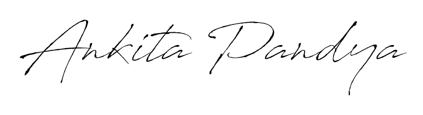 Upgrade your professional image with Ankita Pandya signature created with Antro_Vectra font. Fast, free, and watermark-free download. Ankita Pandya signature style 6 images and pictures png
