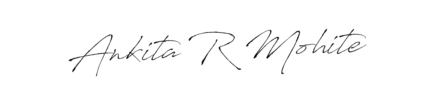 Design your own signature with our free online signature maker. With this signature software, you can create a handwritten (Antro_Vectra) signature for name Ankita R Mohite. Ankita R Mohite signature style 6 images and pictures png