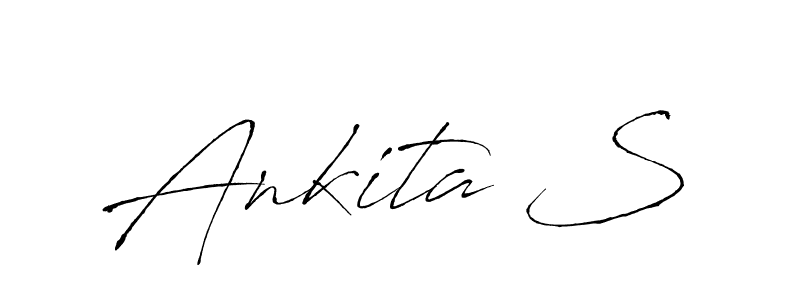 Make a beautiful signature design for name Ankita S. With this signature (Antro_Vectra) style, you can create a handwritten signature for free. Ankita S signature style 6 images and pictures png