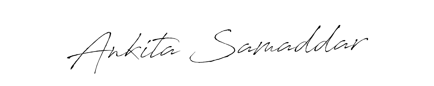 You can use this online signature creator to create a handwritten signature for the name Ankita Samaddar. This is the best online autograph maker. Ankita Samaddar signature style 6 images and pictures png