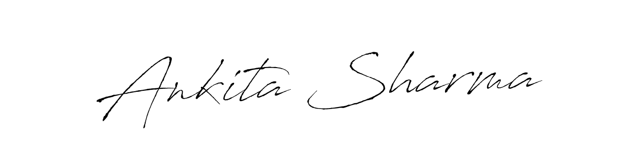 Create a beautiful signature design for name Ankita Sharma. With this signature (Antro_Vectra) fonts, you can make a handwritten signature for free. Ankita Sharma signature style 6 images and pictures png