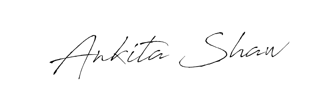 Create a beautiful signature design for name Ankita Shaw. With this signature (Antro_Vectra) fonts, you can make a handwritten signature for free. Ankita Shaw signature style 6 images and pictures png