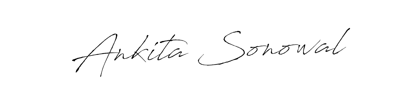 Design your own signature with our free online signature maker. With this signature software, you can create a handwritten (Antro_Vectra) signature for name Ankita Sonowal. Ankita Sonowal signature style 6 images and pictures png
