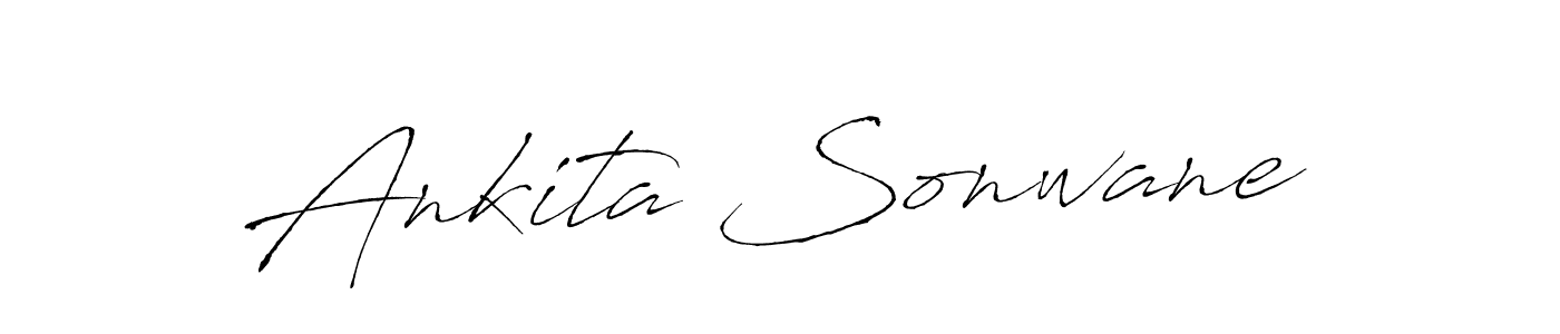 Make a short Ankita Sonwane signature style. Manage your documents anywhere anytime using Antro_Vectra. Create and add eSignatures, submit forms, share and send files easily. Ankita Sonwane signature style 6 images and pictures png