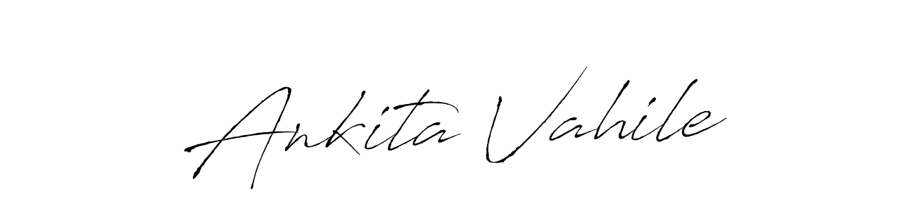 Here are the top 10 professional signature styles for the name Ankita Vahile. These are the best autograph styles you can use for your name. Ankita Vahile signature style 6 images and pictures png