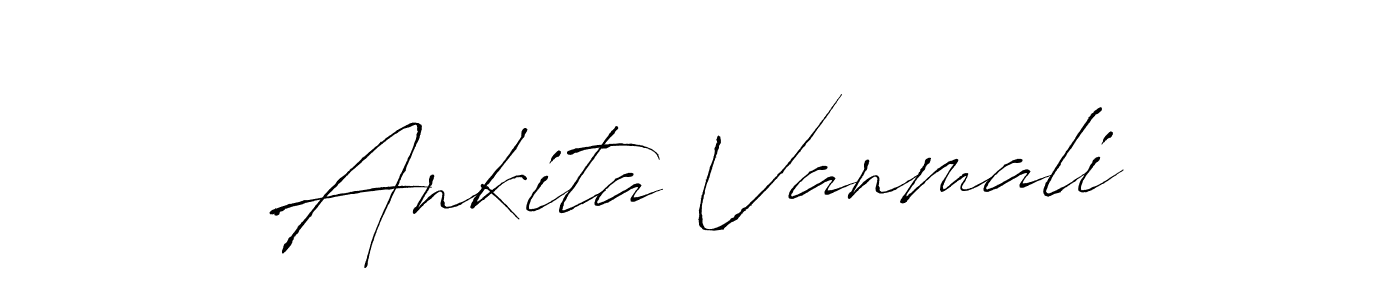 if you are searching for the best signature style for your name Ankita Vanmali. so please give up your signature search. here we have designed multiple signature styles  using Antro_Vectra. Ankita Vanmali signature style 6 images and pictures png