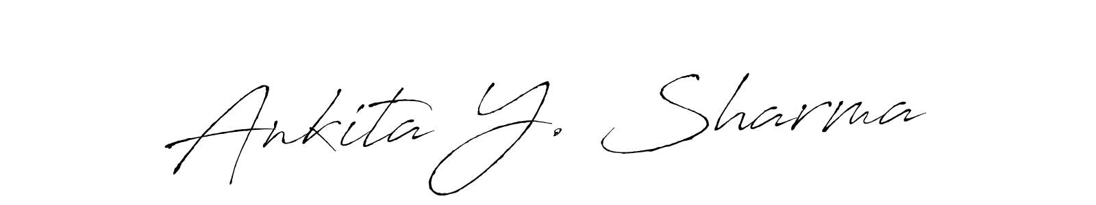 It looks lik you need a new signature style for name Ankita Y. Sharma. Design unique handwritten (Antro_Vectra) signature with our free signature maker in just a few clicks. Ankita Y. Sharma signature style 6 images and pictures png