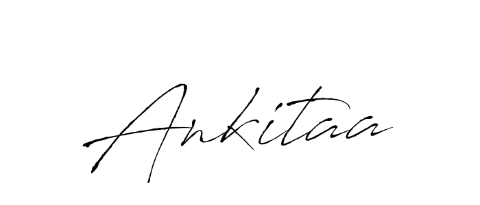 How to make Ankitaa signature? Antro_Vectra is a professional autograph style. Create handwritten signature for Ankitaa name. Ankitaa signature style 6 images and pictures png