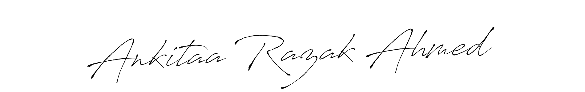 Make a beautiful signature design for name Ankitaa Razak Ahmed. Use this online signature maker to create a handwritten signature for free. Ankitaa Razak Ahmed signature style 6 images and pictures png