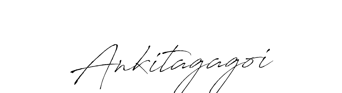 Make a beautiful signature design for name Ankitagagoi. With this signature (Antro_Vectra) style, you can create a handwritten signature for free. Ankitagagoi signature style 6 images and pictures png