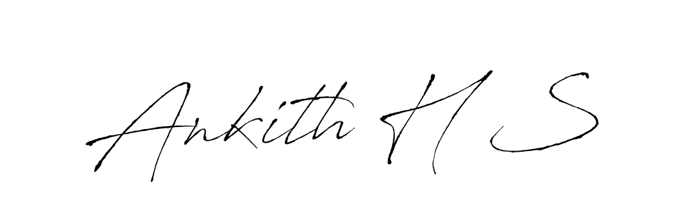 Ankith H S stylish signature style. Best Handwritten Sign (Antro_Vectra) for my name. Handwritten Signature Collection Ideas for my name Ankith H S. Ankith H S signature style 6 images and pictures png