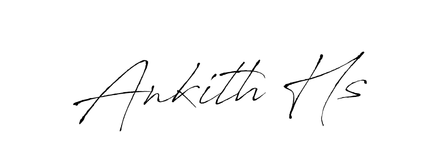 How to make Ankith Hs name signature. Use Antro_Vectra style for creating short signs online. This is the latest handwritten sign. Ankith Hs signature style 6 images and pictures png