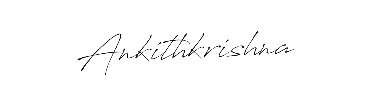 Make a beautiful signature design for name Ankithkrishna. With this signature (Antro_Vectra) style, you can create a handwritten signature for free. Ankithkrishna signature style 6 images and pictures png