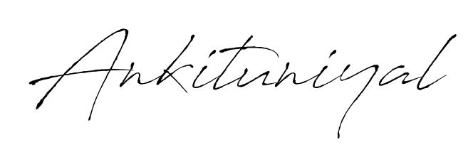 The Antro_Vectra lettering style adds unique flourish to name Ankituniyal. Stand out with a custom digital autograph made in seconds. Ankituniyal signature style 6 images and pictures png