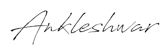 Use a signature maker to create a handwritten signature online. With this signature software, you can design (Antro_Vectra) your own signature for name Ankleshwar. Ankleshwar signature style 6 images and pictures png